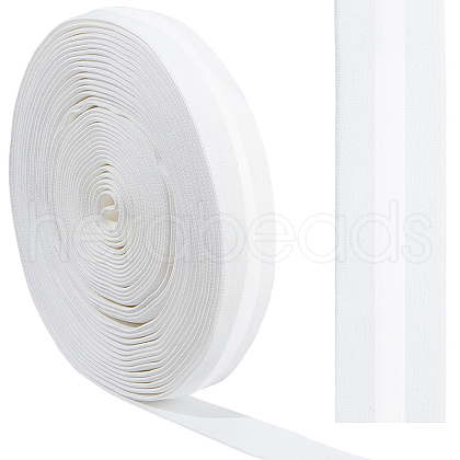 Imitation Nylon Flat Elastic Non-slip Band OCOR-WH0089-02B-02-1