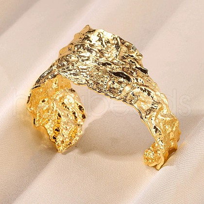 304 Stainless Steel Cuff Bangles BJEW-S167-01G-1