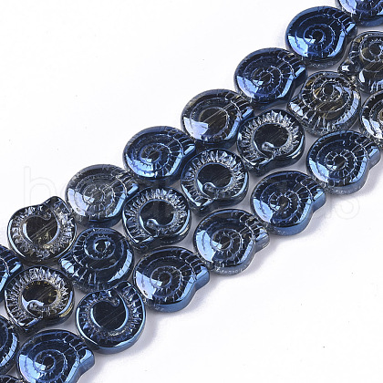 Electroplate Glass Beads Strands EGLA-S190-02B-1