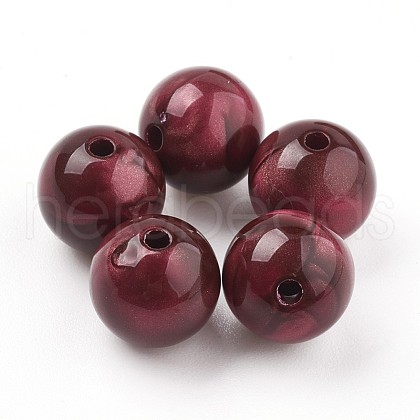 Acrylic Beads MACR-E025-21G-14mm-1