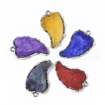 Druzy Resin Pendants X-RESI-T039-010-1