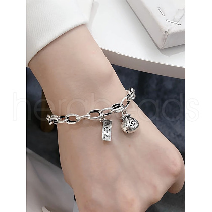 Hip-pop Style Brass Charm Bracelets FS-WG7DD61-02-1