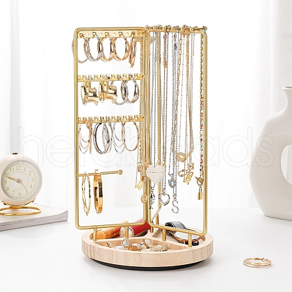 Rotatable Iron Jewelry Display Rack ODIS-Q042-03G-1