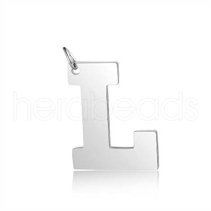 Tarnish Resistant 201 Stainless Steel Pendants STAS-S105-T585S-L-1