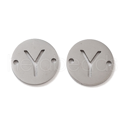 Non-Tarnish 201 Stainless Steel Hollow Flat Round Links FIND-R149-03Y-P-1