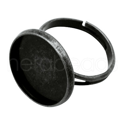 Brass Pad Ring Findings KK-J110-B-1