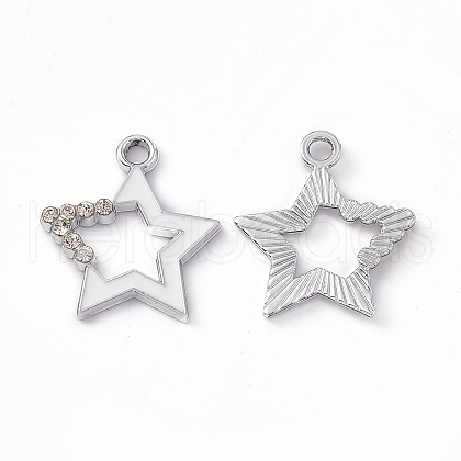 Alloy Rhinestone Pendants PALLOY-P287-09P-01-1