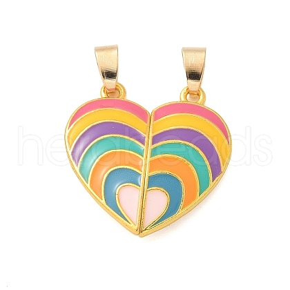Alloy Enamel Split Pendants STAS-M114-05G-1