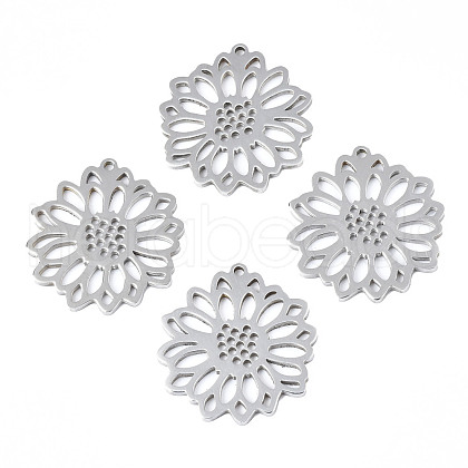 Non-Tarnish 201 Stainless Steel Pendants STAS-N098-047P-1