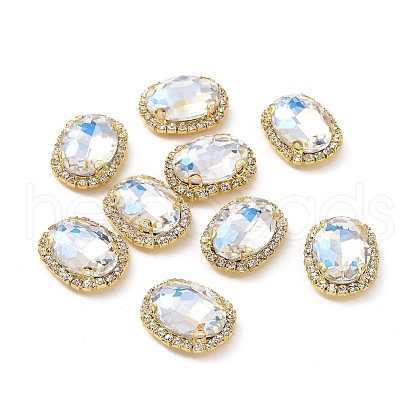 Oval Sew on Rhinestone DIY-E062-05G-A04-1