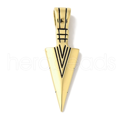 Ion Plating(IP) 304 Stainless Steel Big Pendants STAS-Z075-20AG-1