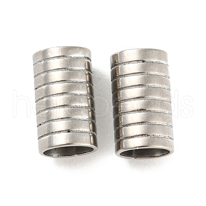 Non-Tarnish 201 Stainless Steel Tube Beads STAS-Z049-07P-1