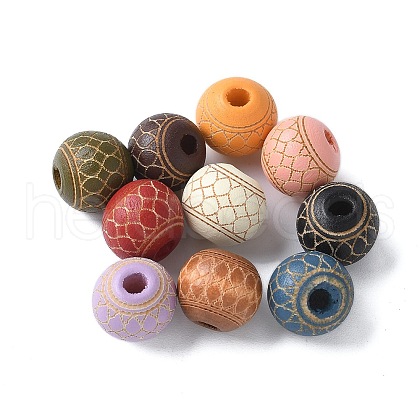Wood Beads WOOD-M016-03A-1