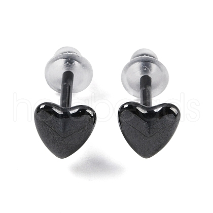 Porcelain Stud Earrings EJEW-H007-01E-1