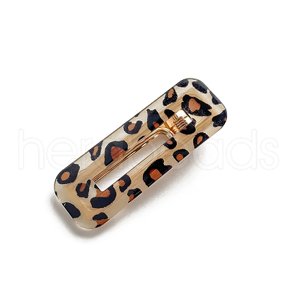 Acrylic Leopard Alligator Hair Clips PW-WGF1A90-09-1