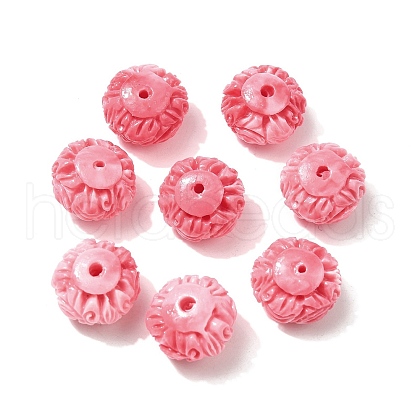 Synthetic Shell Dyed Carved Beads BSHE-H111-01-1