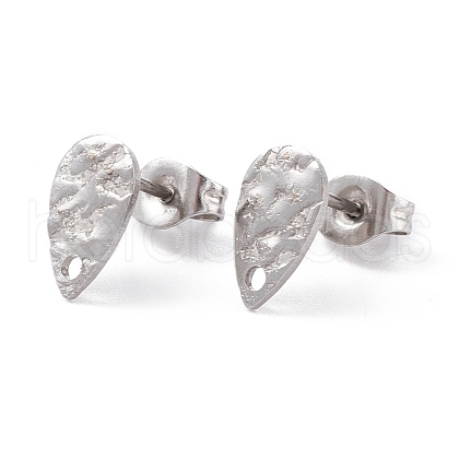 Non-Tarnish 304 Stainless Steel Stud Earring Findings STAS-L216-47P-1