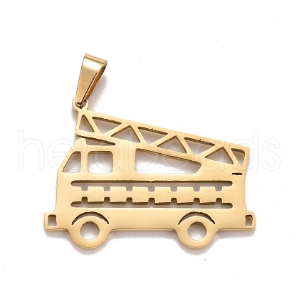 PVD Vacuum Plating 304 Stainless Steel Pendants STAS-A058-01G-1