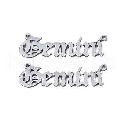 Non-Tarnish 304 Stainless Steel Connector Charms STAS-N095-136I-1