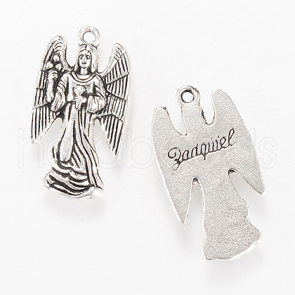 Tibetan Style Alloy Pendants TIBEP-Q063-121AS-RS-1