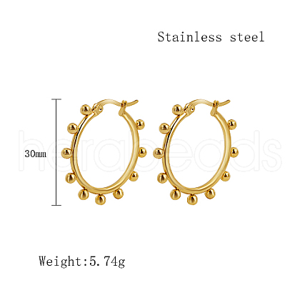 Stainless Steel Hoop Earrings for Women QX9021-15-1