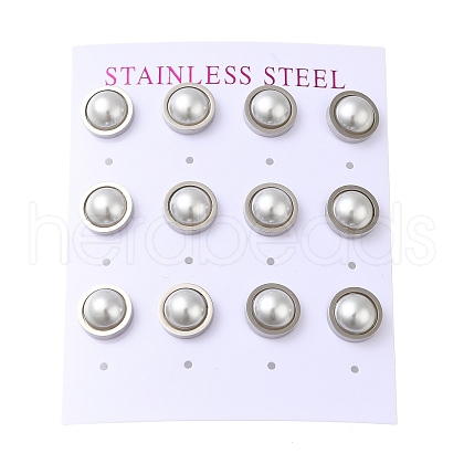 304 Stainless Steel Stud Earring EJEW-C099-02P-1