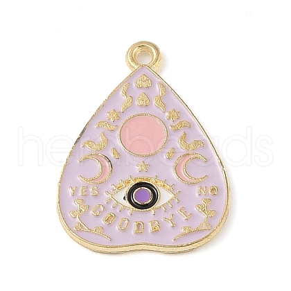 Tarot Style Alloy Eanaml Pendants PALLOY-S184-02G-A-1