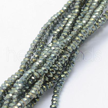 Electroplate Glass Beads Strands EGLA-J144-FR-A02-1