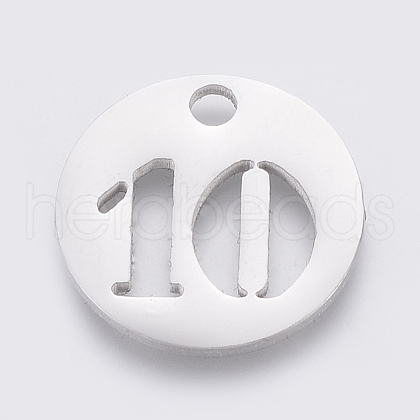 Non-Tarnish 304 Stainless Steel Pendants X-STAS-F233-10-P-1
