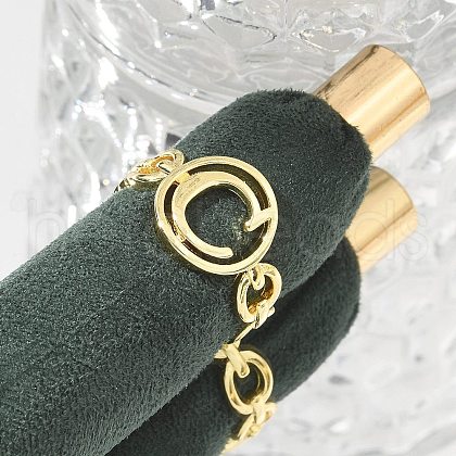 Brass Open Cuff Rings for Women RJEW-K289-01G-C-1