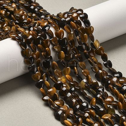 Natural Tiger Eye Beads Strands G-P575-C10-6mm-1