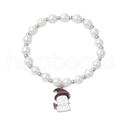 Alloy Enamel Charm Bracelets BJEW-JB10851-01-1