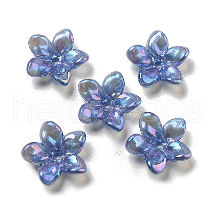 AB Color Plated Acrylic Beads OACR-G034-01D-1