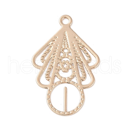 Brass Etched Metal Embellishments Pendants KK-Z058-06KCG-1