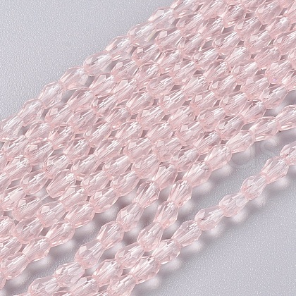 Faceted Glass Beads Strands GLAA-A036-F07-1