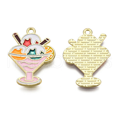 Alloy Enamel Pendants PALLOY-F286-18A-G-1