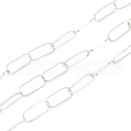 Tarnish Resistant 304 Stainless Steel Cable Chain STAS-B020-02P-1