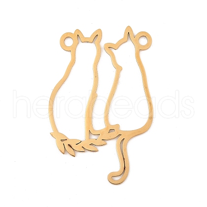 304 Stainless Steel Pendants STAS-Z109-09G-1