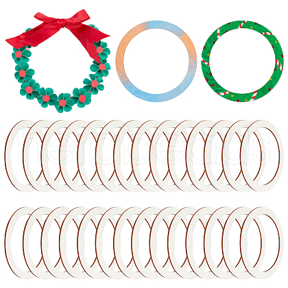 Unfinished Wooden Pieces Rings Shape DIY-WH0349-06-1