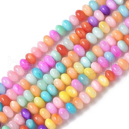 Natural Freshwater Shell Beads Strands X-SSHEL-C013-08B-1