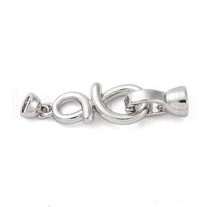 Brass Fold Over Clasps KK-U059-23P-1