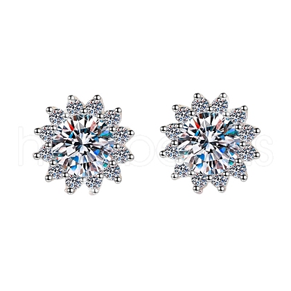 Anti-Tarnish 925 Sterling Silver Micro Pave Clear Cubic Zirconia AJEW-U007-10P-1