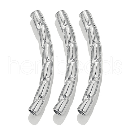 304 Stainless Steel Curved Tube Beads STAS-M071-03H-P-1