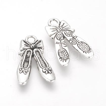 Tibetan Style Alloy Pendants TIBE-Q070-16AS-RS-1