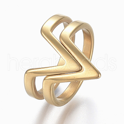 304 Stainless Steel Finger Rings RJEW-E153-22G-1