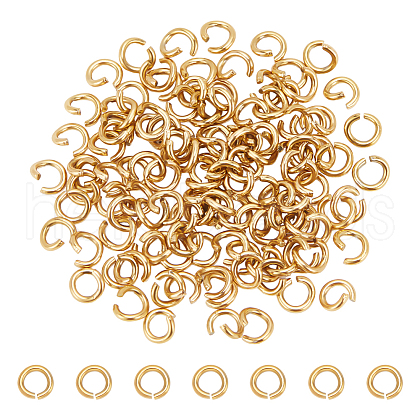 Unicraftale 120Pcs 304 Stainless Steel Open Jump Rings STAS-UN0060-83B-1