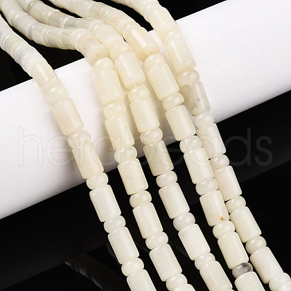 Natural White African Opal Beads Strands G-N346-03A-10-1