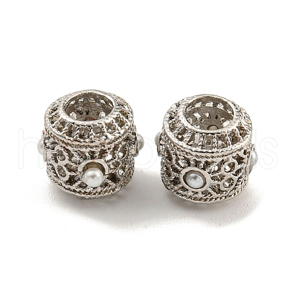 Rack Plating Alloy European Beads FIND-B034-28P-1