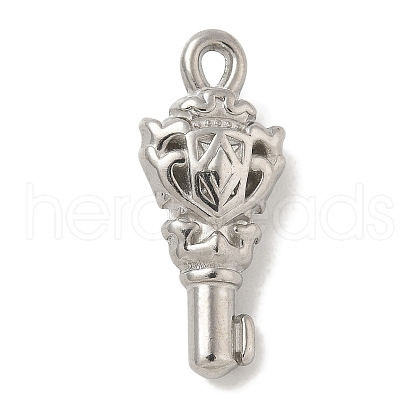 Anti-Tarnish 304 Stainless Steel Pendants STAS-Q334-60P-1