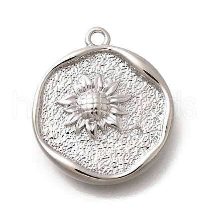 Brass Micro Pave Cubic Zirconia Pendants KK-Q035-16A-P-1
